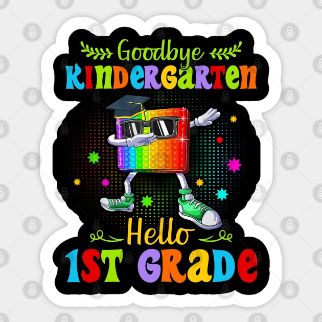 Goodbye Kindergarten Graduation Hello First Grade Popping It Sticker by nikolay